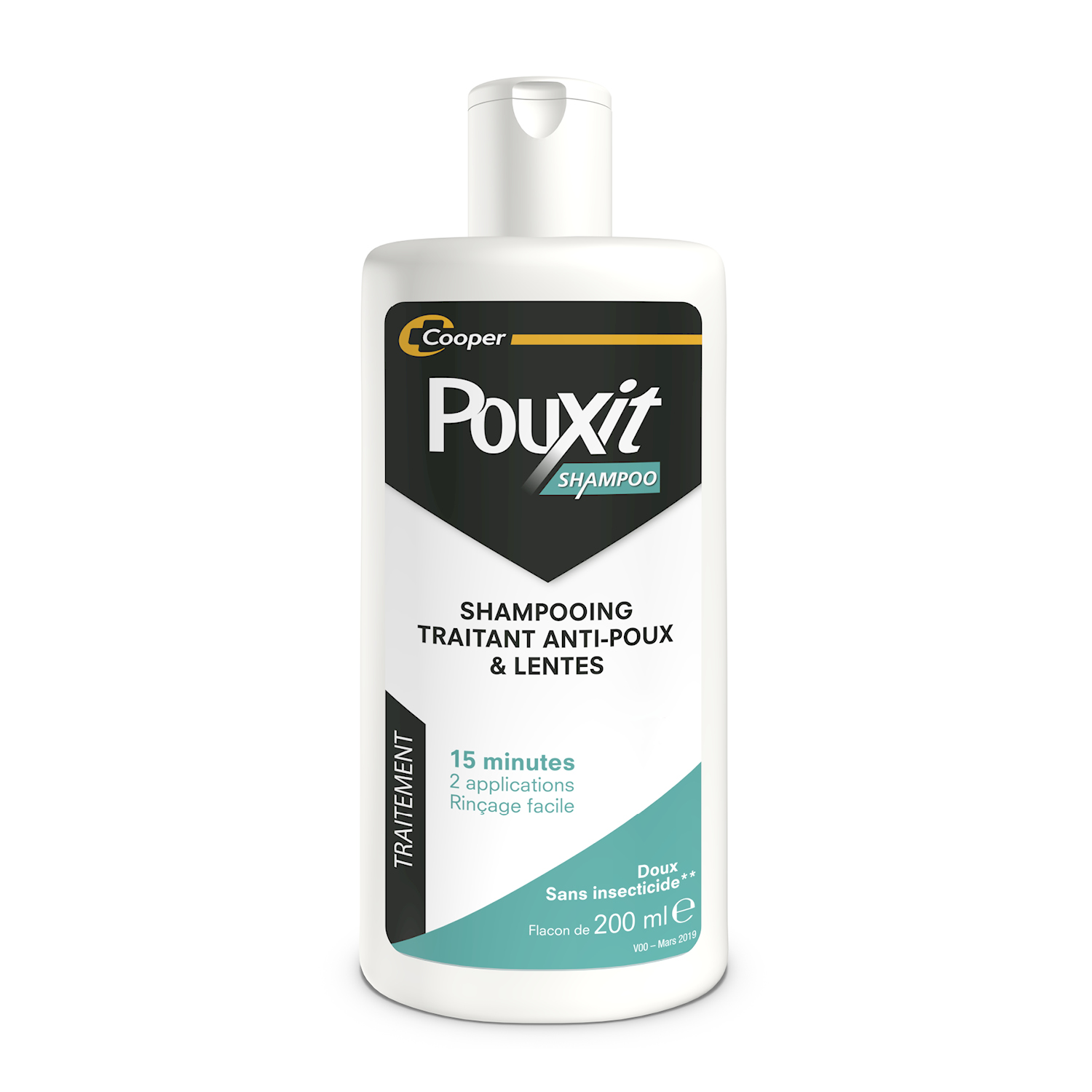 Pouxit - Shampooing traitant Anti-poux & Lentes 15 mn (200 ml)